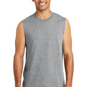 Port & Company® Men's Core Cotton Sleeveless T-Shirt