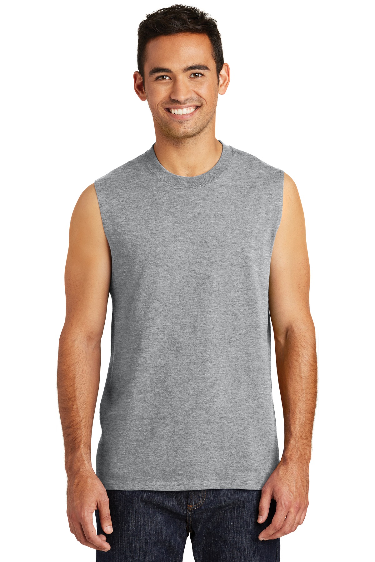 Port & Company® Men's Core Cotton Sleeveless T-Shirt