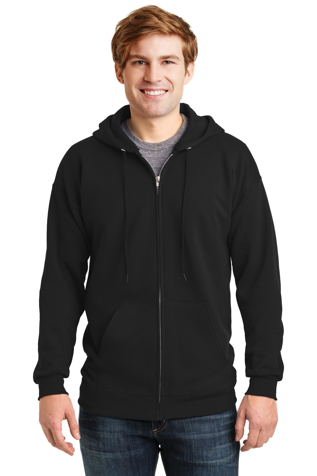 Hanes® Men's Ultimate Cotton® Full-Zip Hooded Sweatshirt