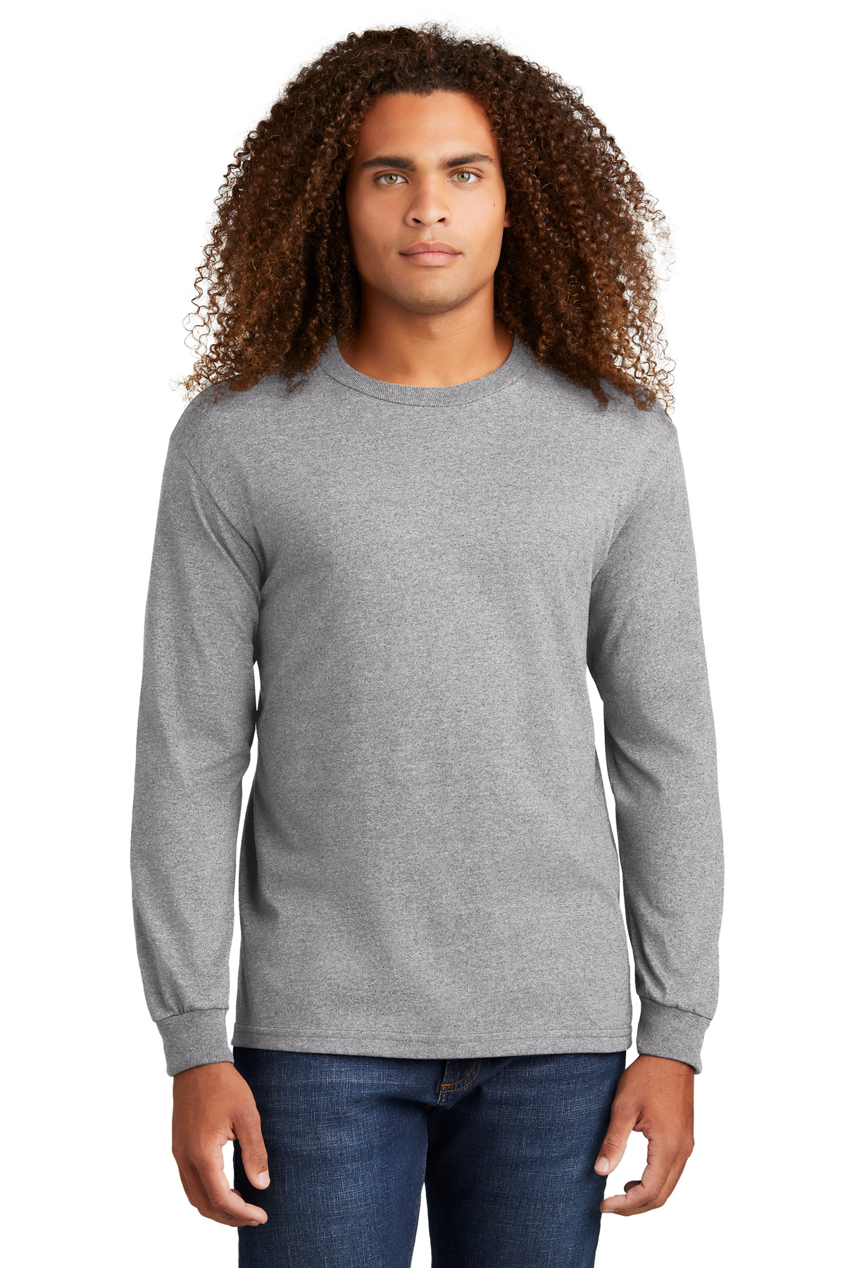 Heather Charcoal Gray Blank