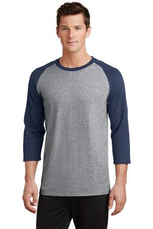 Port & Company® Men's Core Blend 3/4-Sleeve Raglan T-Shirt