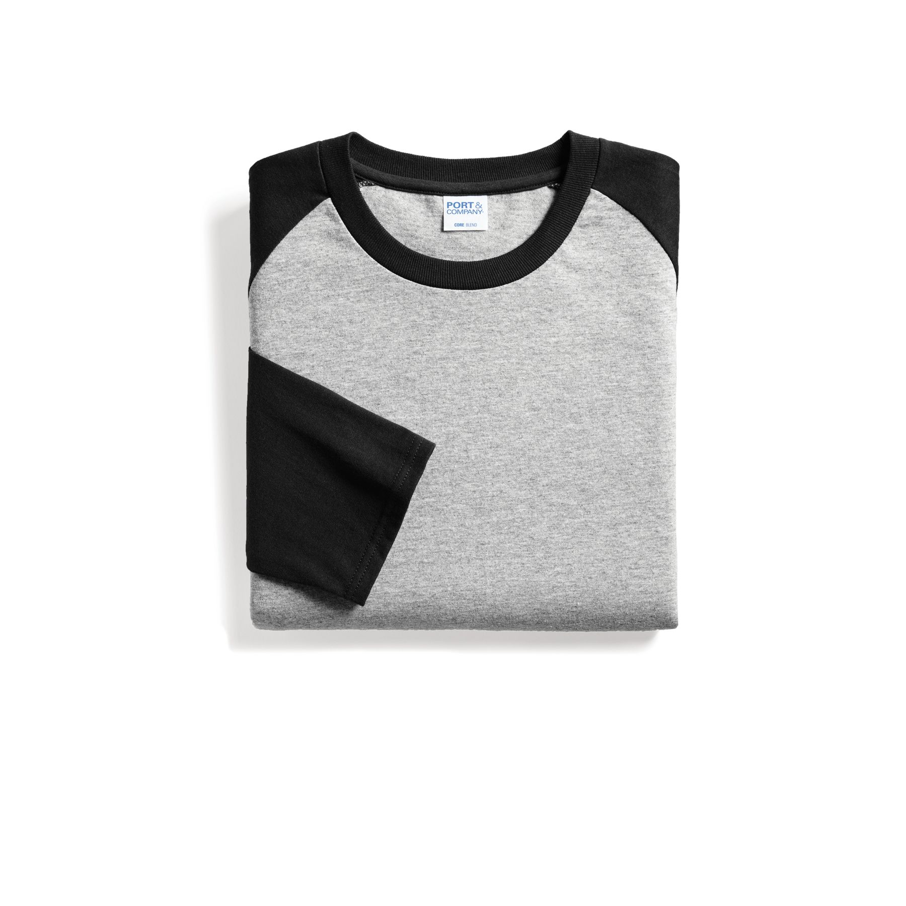Athletic Heather Gray/Jet Black Blank Flat View