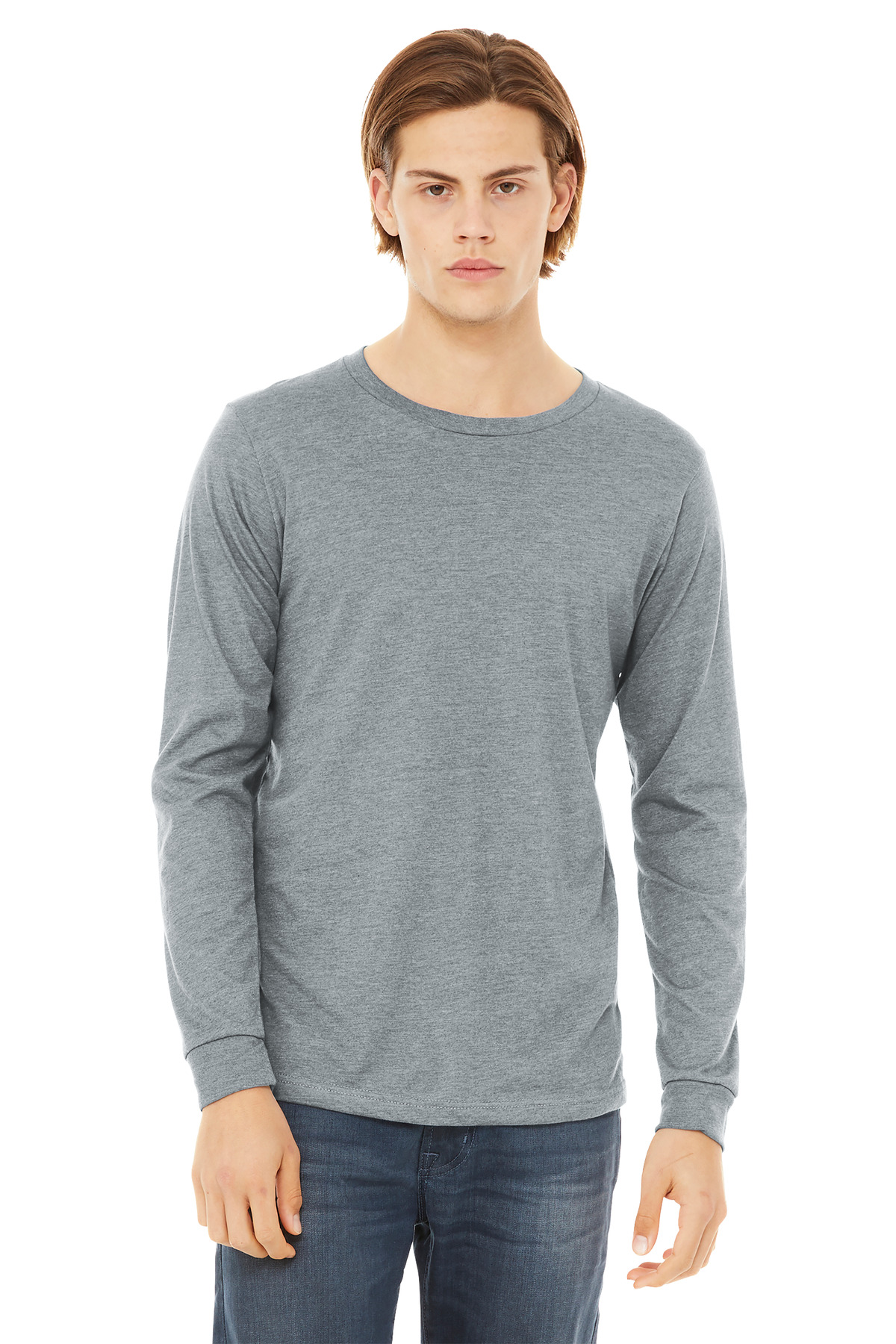 Bella+Canvas® Unisex Heather CVC Long Sleeve Tee