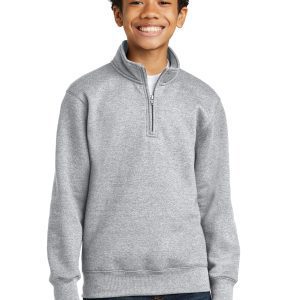 Port & Company® Youth Core Fleece 1/4-Zip Pullover Sweatshirt