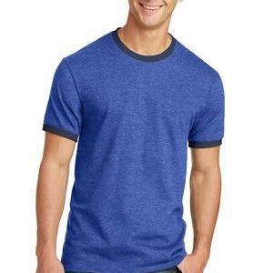 Port & Company® Men's Core Cotton Ringer Tee