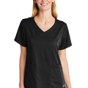 WonderWink Women's Premiere Flexâ„¢ Mock Wrap Top
