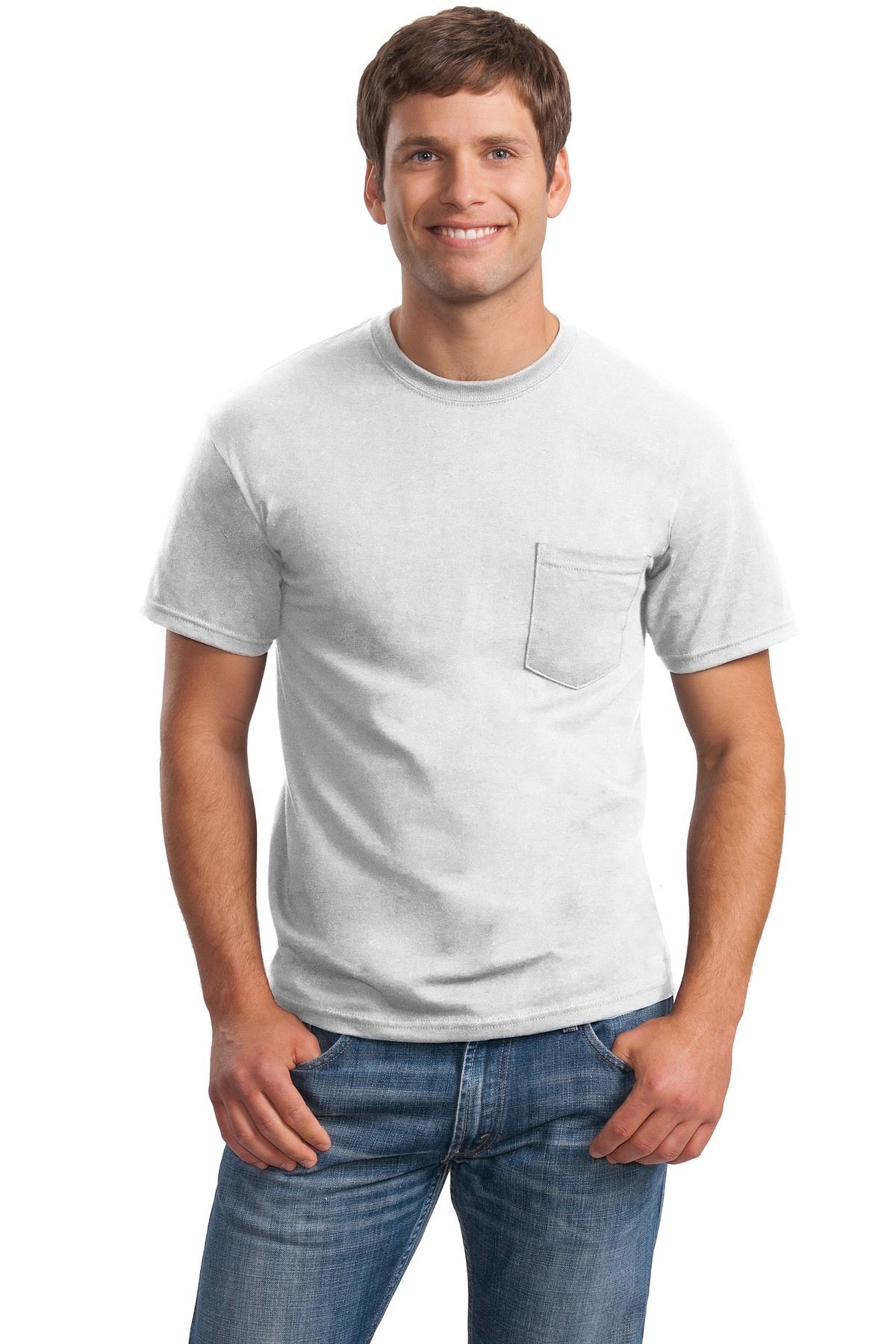 Gildan® Men's Ultra Cotton® 100% Cotton T-Shirt w/Pocket