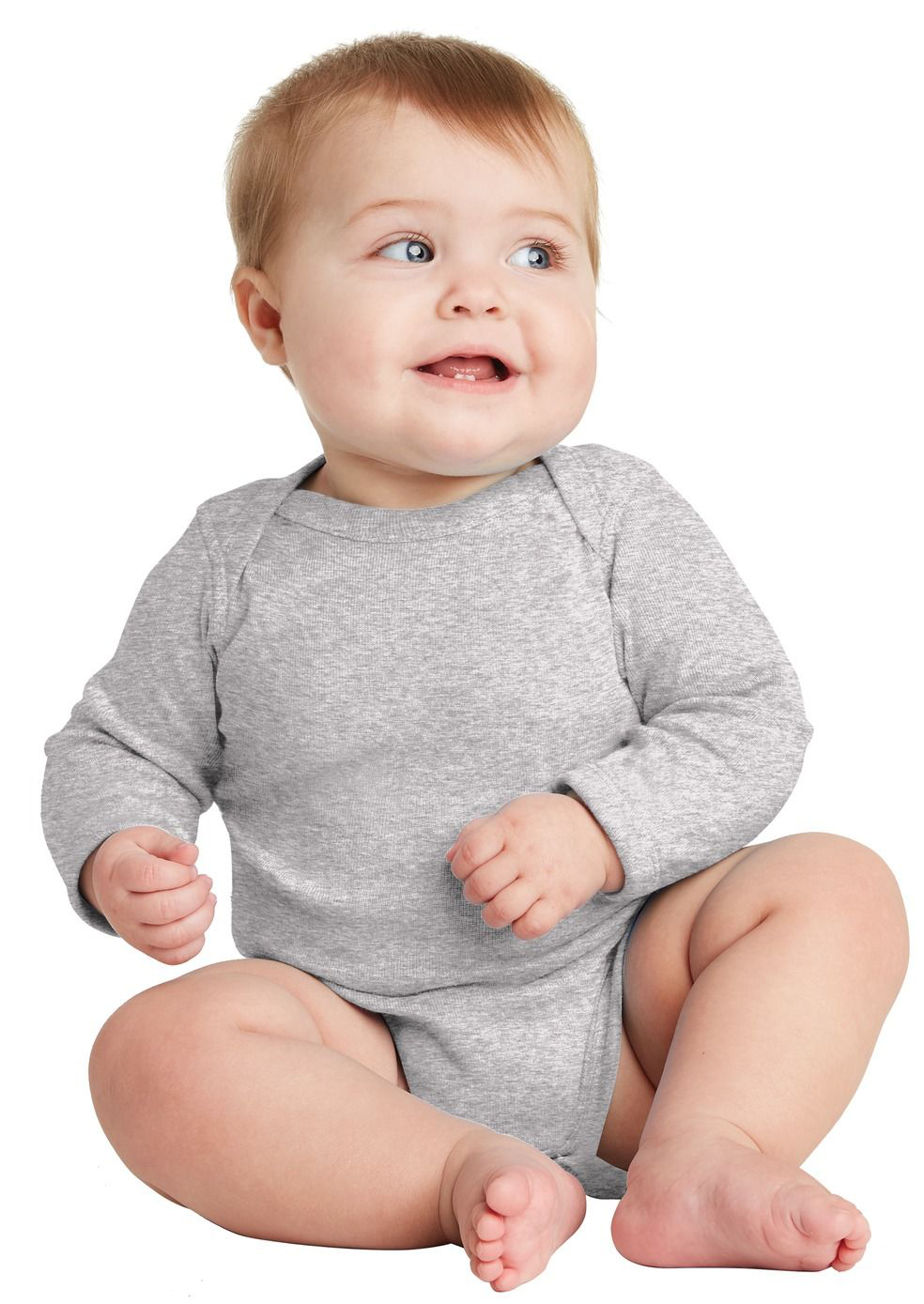 Rabbit Skins™ Infant Long Sleeve Baby Rib Bodysuit