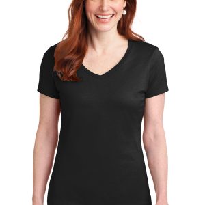 Hanes® Ladies Perfect-T Cotton V-Neck T-Shirt