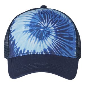 Colortone Tie-Dyed 5-Panel Trucker Cap