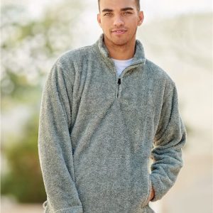 J. America Boundary Shag Frosty Sherpa Quarter-Zip Pullover