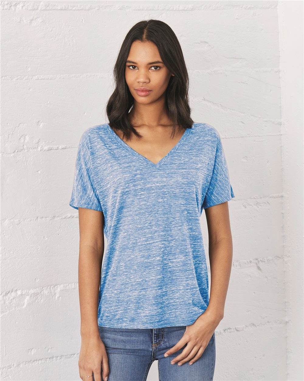 Bella+Canvas® Women's Slouchy V-Neck Tee