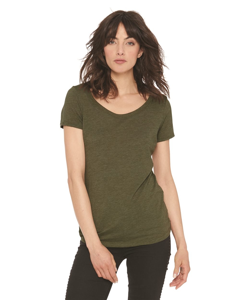 Next Level Women's Triblend Short Sleeve Scoop Neck T-Shirt