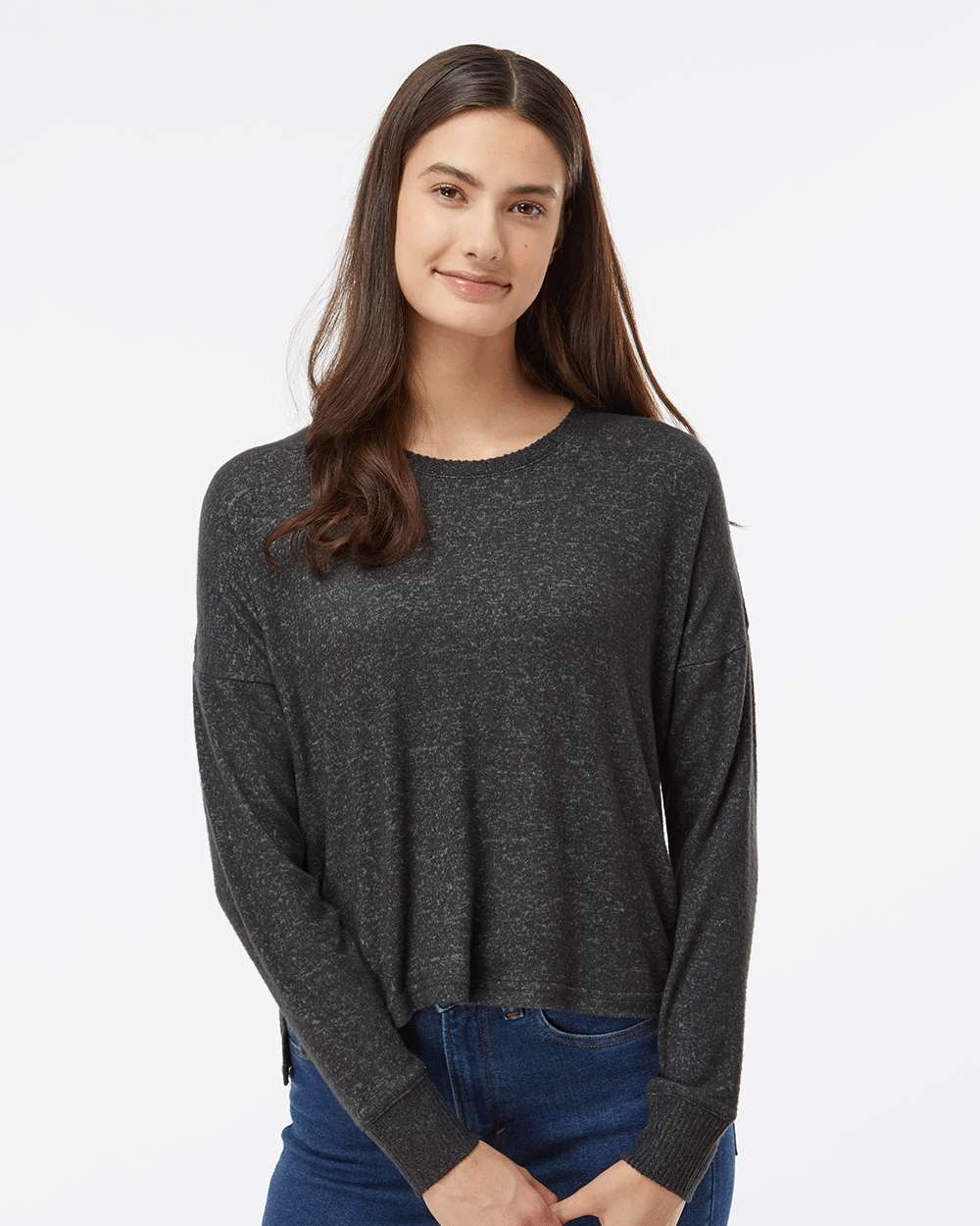 Boxercraft Women's Cuddle Fleece Boxy Crewneck Pullover
