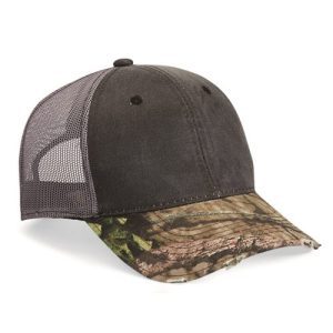 Outdoor Cap® Distressed Camo Mesh-Back Cap
