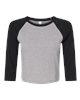 Bella+Canvas® Women's Micro Rib 3/4 Raglan Sleeve Baby Tee