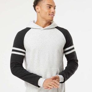 Jerzees® Nublend® Varsity Color-Blocked Raglan Hooded Sweatshirt