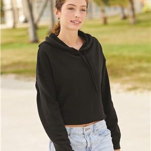 Independent Trading Co. Women's Lightweight Cropped Hooded Sweatshirt