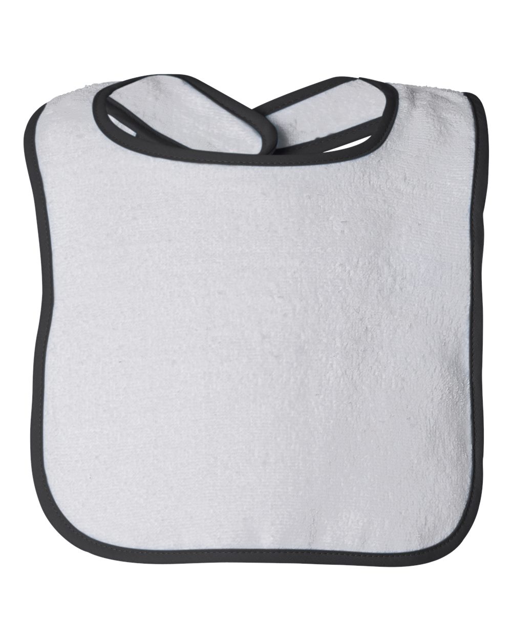 Rabbit Skins Infant Contrast Trim Terry Bib