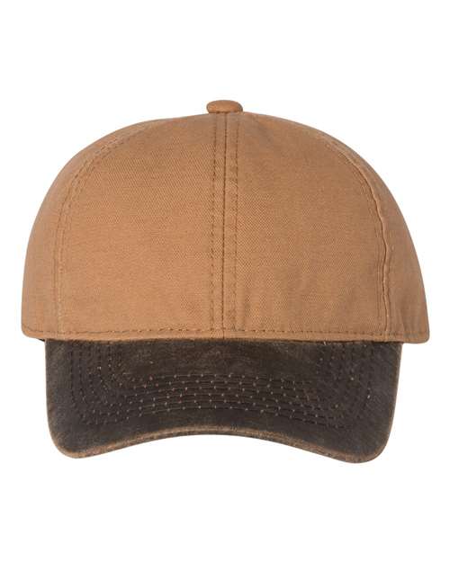 Outdoor Cap® Weathered Canvas Crown w/Contrast-Color Visor Cap