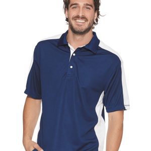 FeatherLite® Colorblocked Moisture Free Mesh Polo