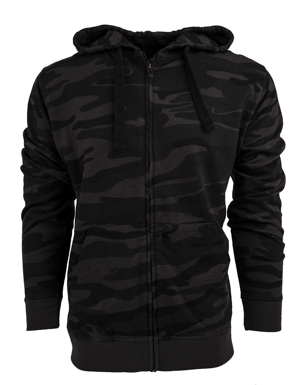 Burnside® Camo Hooded Full Zip Sweatshirt