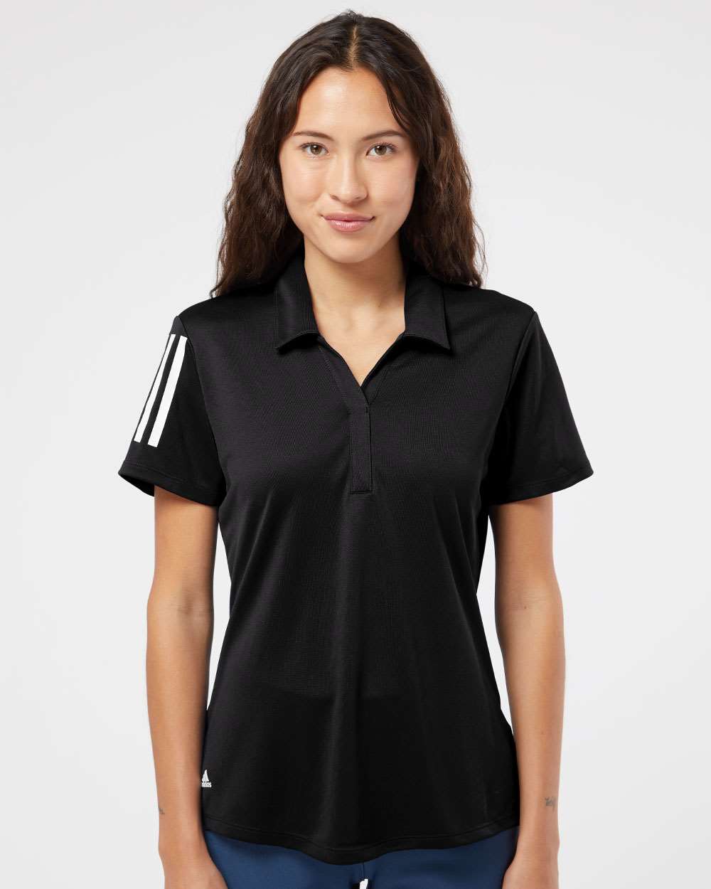 Adidas® Women's Floating 3-Stripes Polo