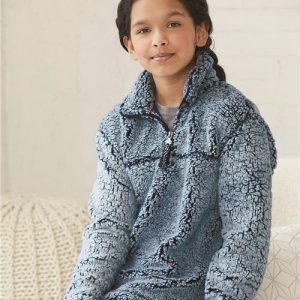 Boxercraft Youth Sherpa Quarter-Zip Pullover
