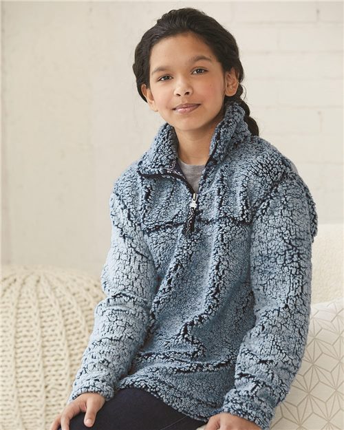 Boxercraft Youth Sherpa Quarter-Zip Pullover