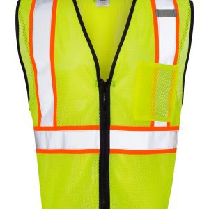 Kishigo® Economy Contrasting Vest w/Zippered Front