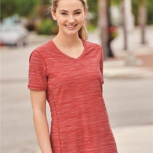 Adidas Women's Mèlange Tech V-Neck T-Shirt