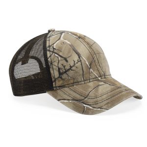 Outdoor Cap® Mesh Back Camouflage Cap w/Flag Undervisor Cap