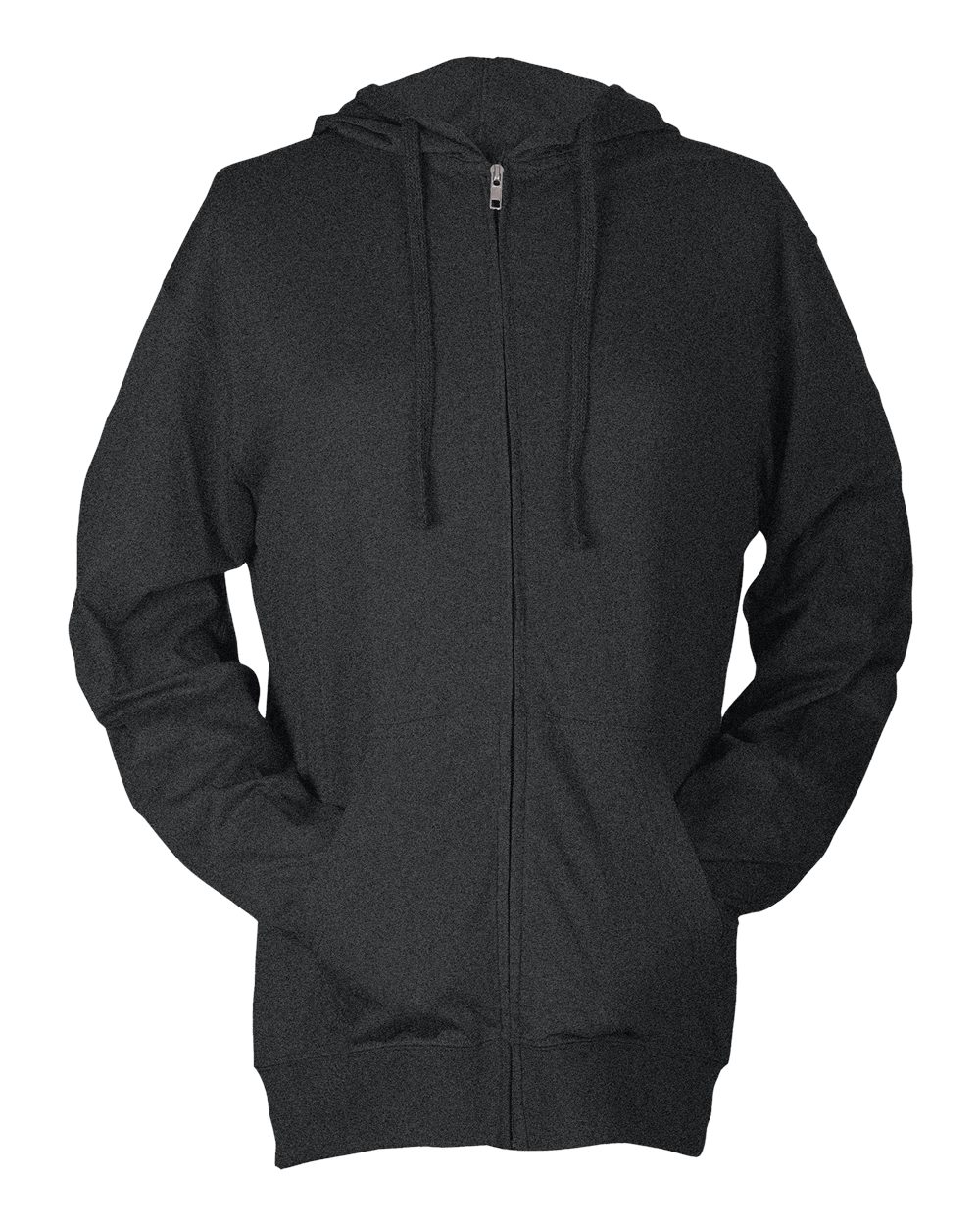 Heather Charcoal Gray Blank