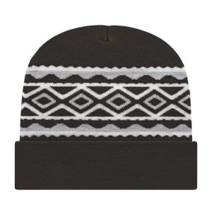 Cap America® USA-Made Diamond Cuffed Beanie
