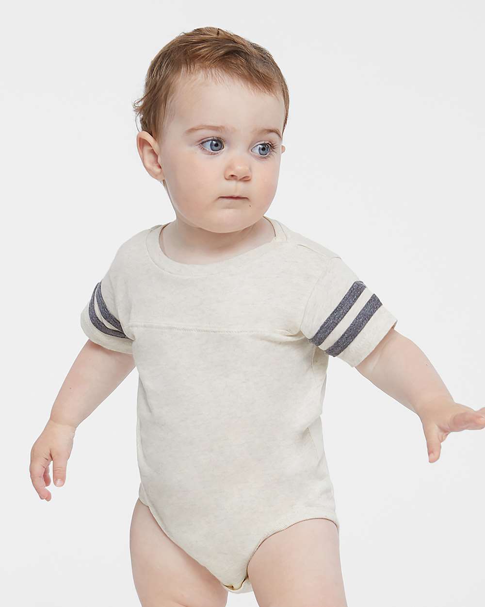 Rabbit Skins Infant Football Fine Jersey Bodysuit