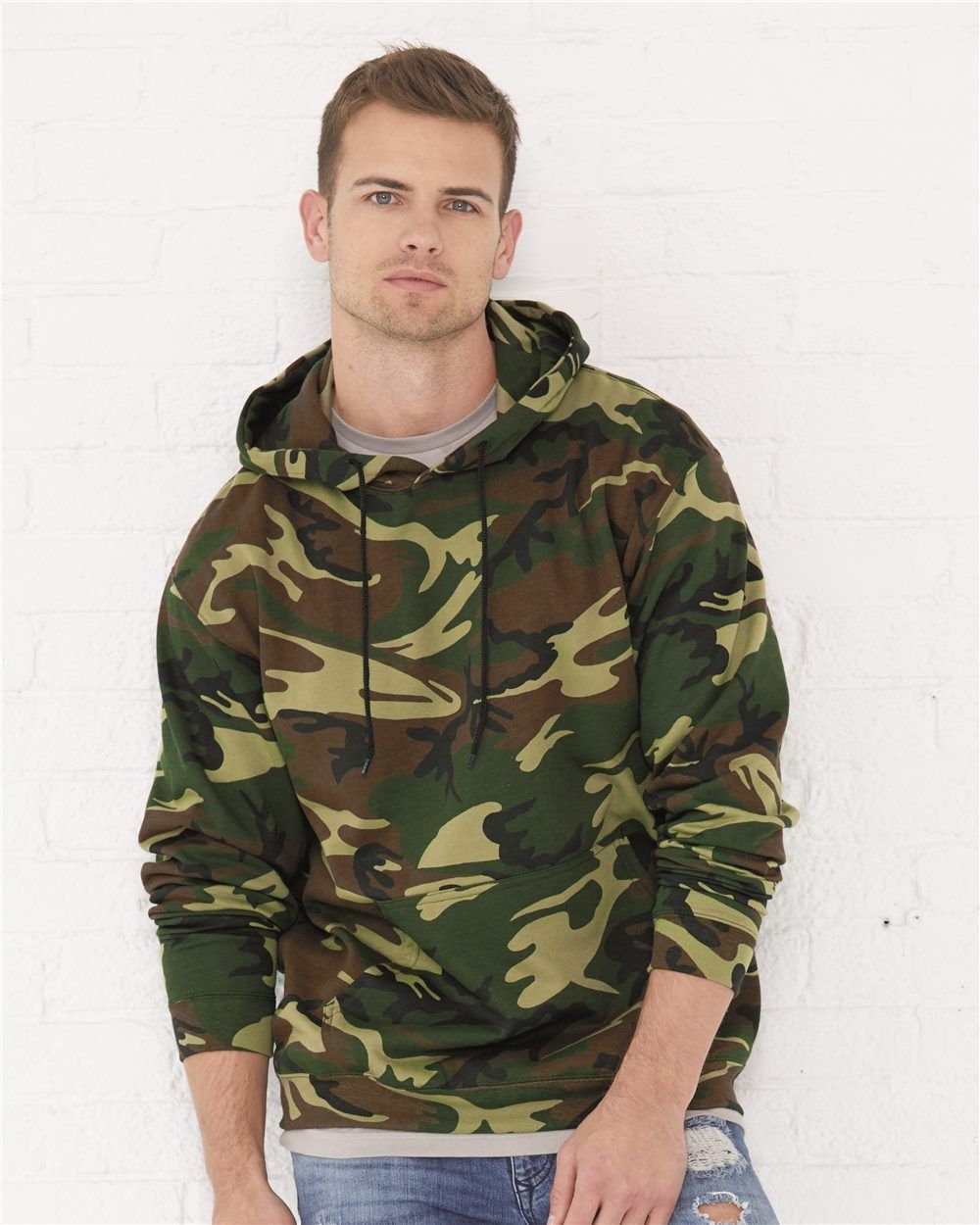 Code Five Camo Pullover Fleece Hoodie