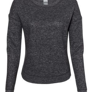 J. America Women's Cozy Jersey Crewneck Pullover