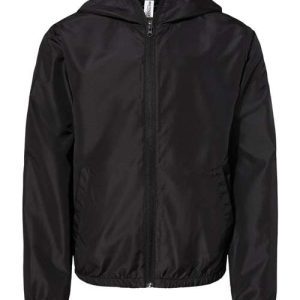 Independent Trading Co Youth Lightweight Windbreaker Full-Zip Jacket