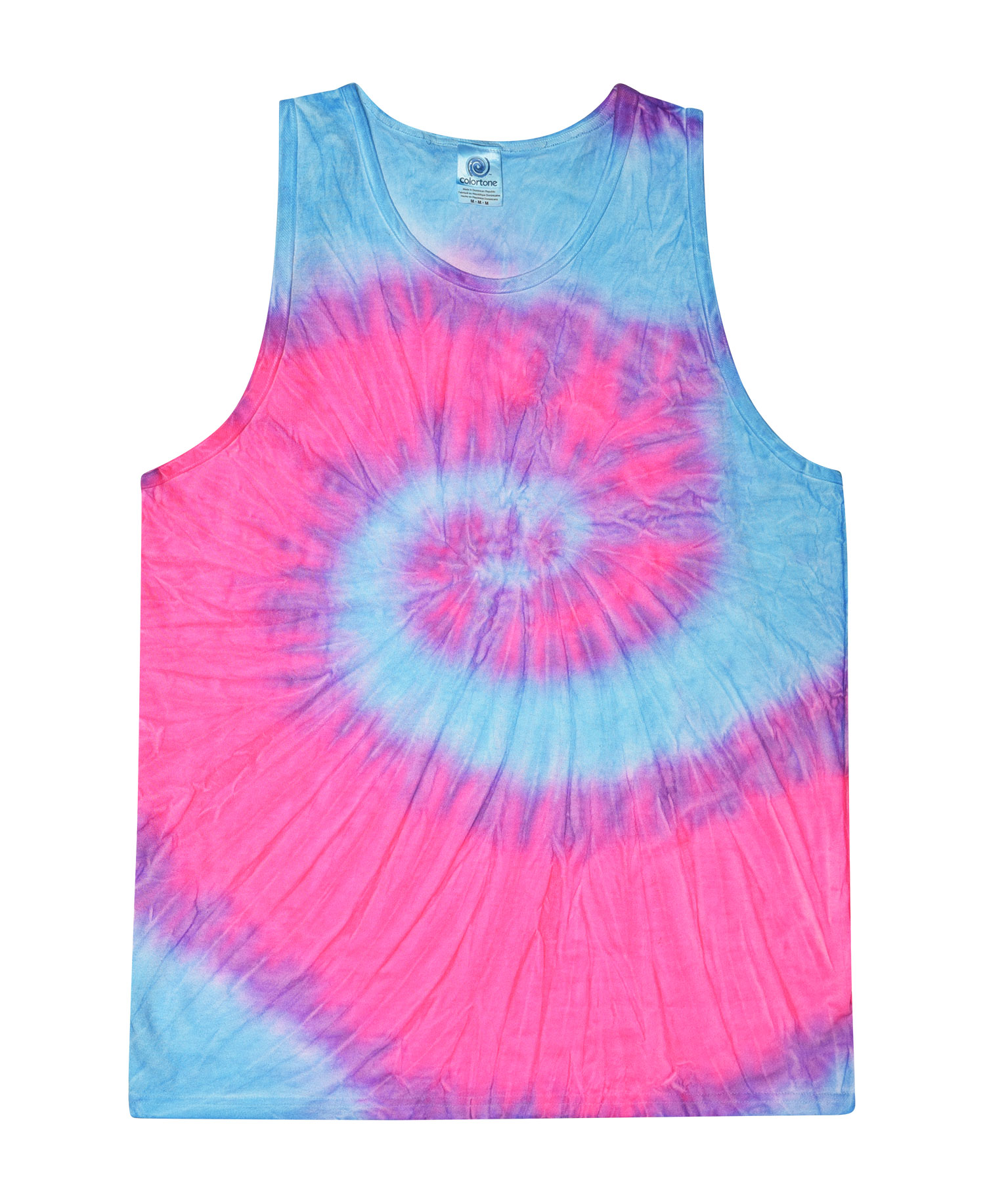 Flo Blue/Pink Tie Dye Blank