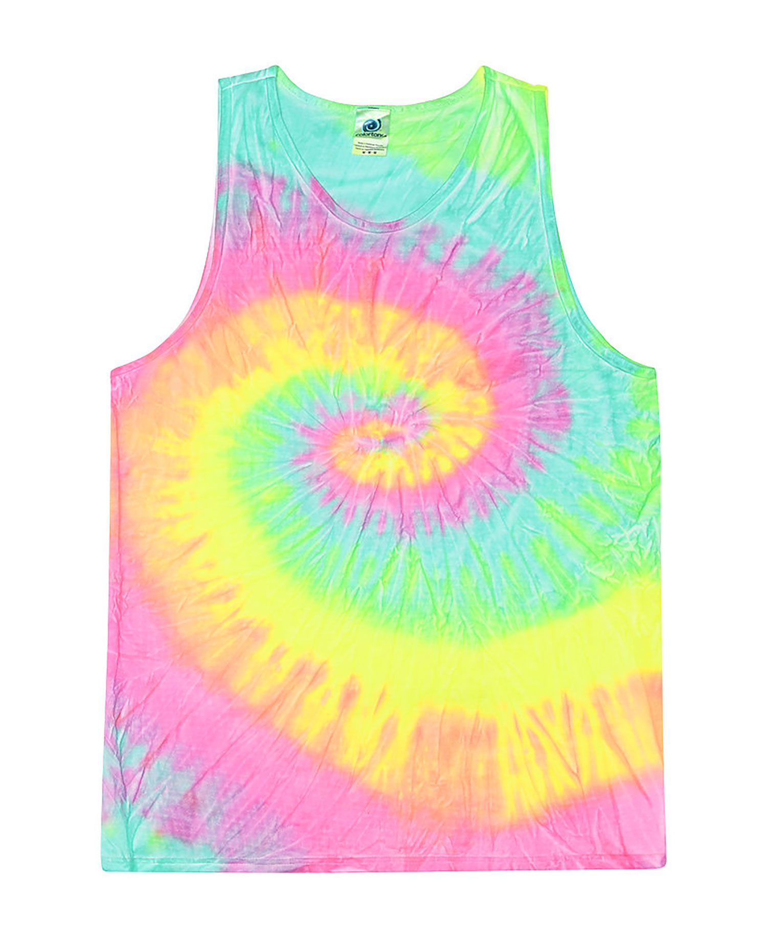 Minty Rainbow Tie Dye Blank