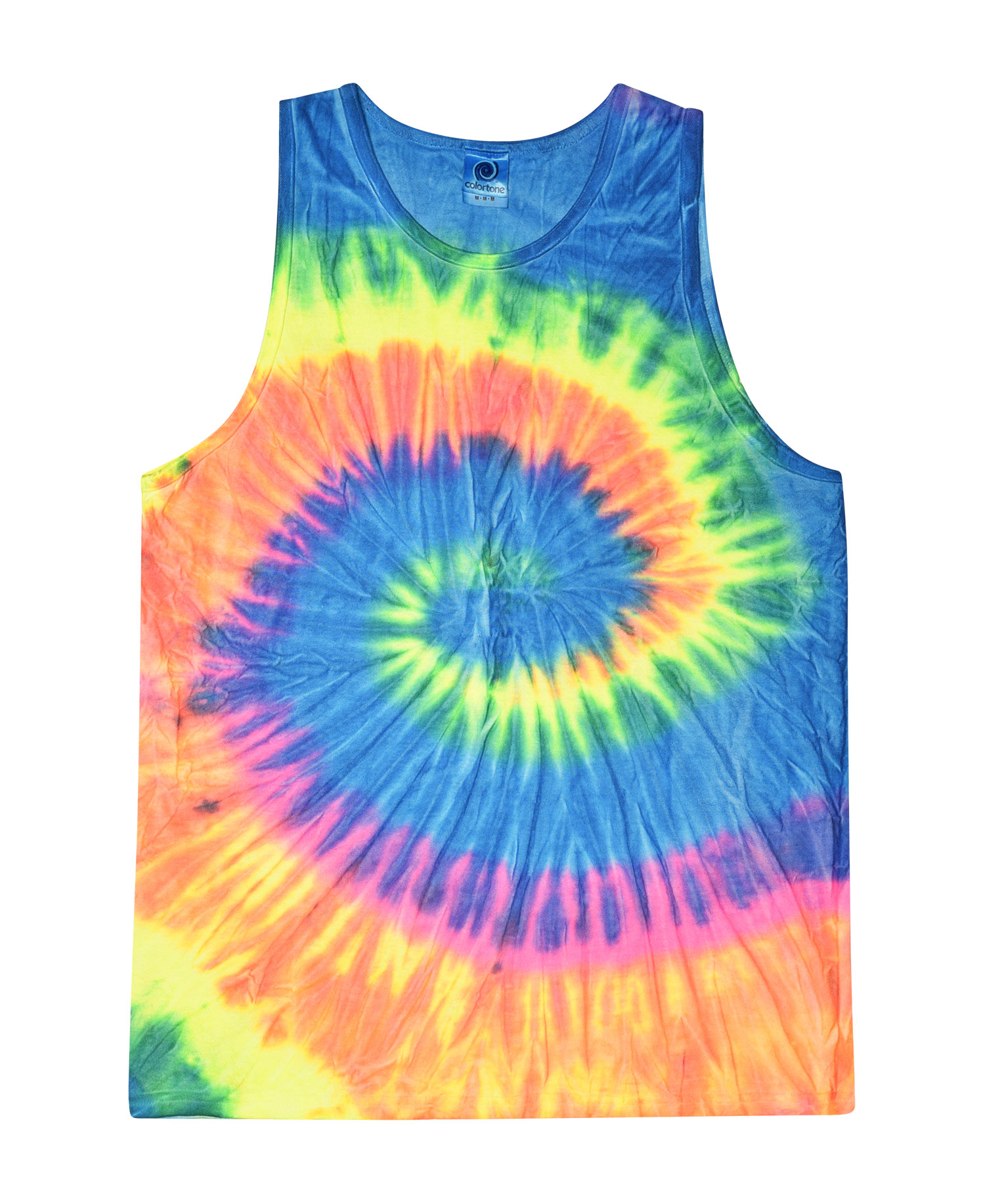 Neon Rainbow Tie Dye Blank