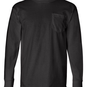 Bayside™ USA-Made Long Sleeve T-Shirt w/Pocket