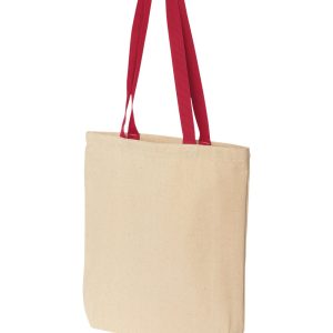 Liberty Bags Natural Tote w/Contrast-Color Handles