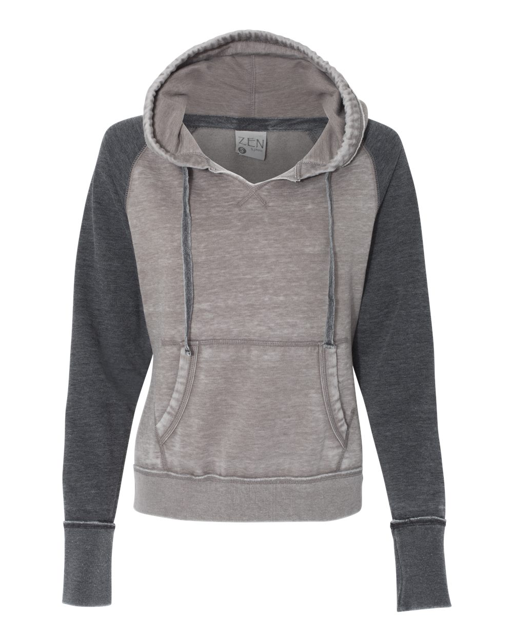 J. America Women's Zen Fleece Raglan Hooded Sweatshirt