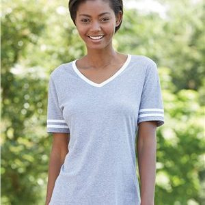 Jerzees® Women's Varsity Triblend V-Neck T-Shirt