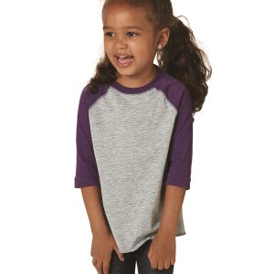 Rabbit Skins Toddler Baseball Fine Jersey Three-Quarter Sleeve Tee