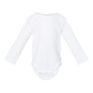 Rabbit Skins Infant Long Sleeve Baby Rib Bodysuit