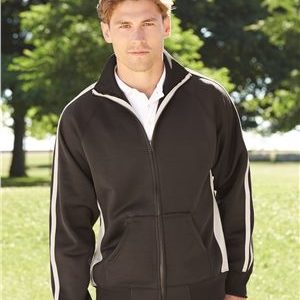 J. America Vintage Polyester Fleece Track Jacket