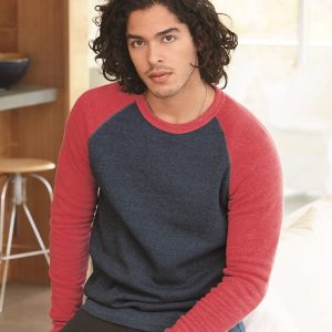 Alternative® Eco Fleece™ Champ Color Blocked Crew Neck Sweatshirt