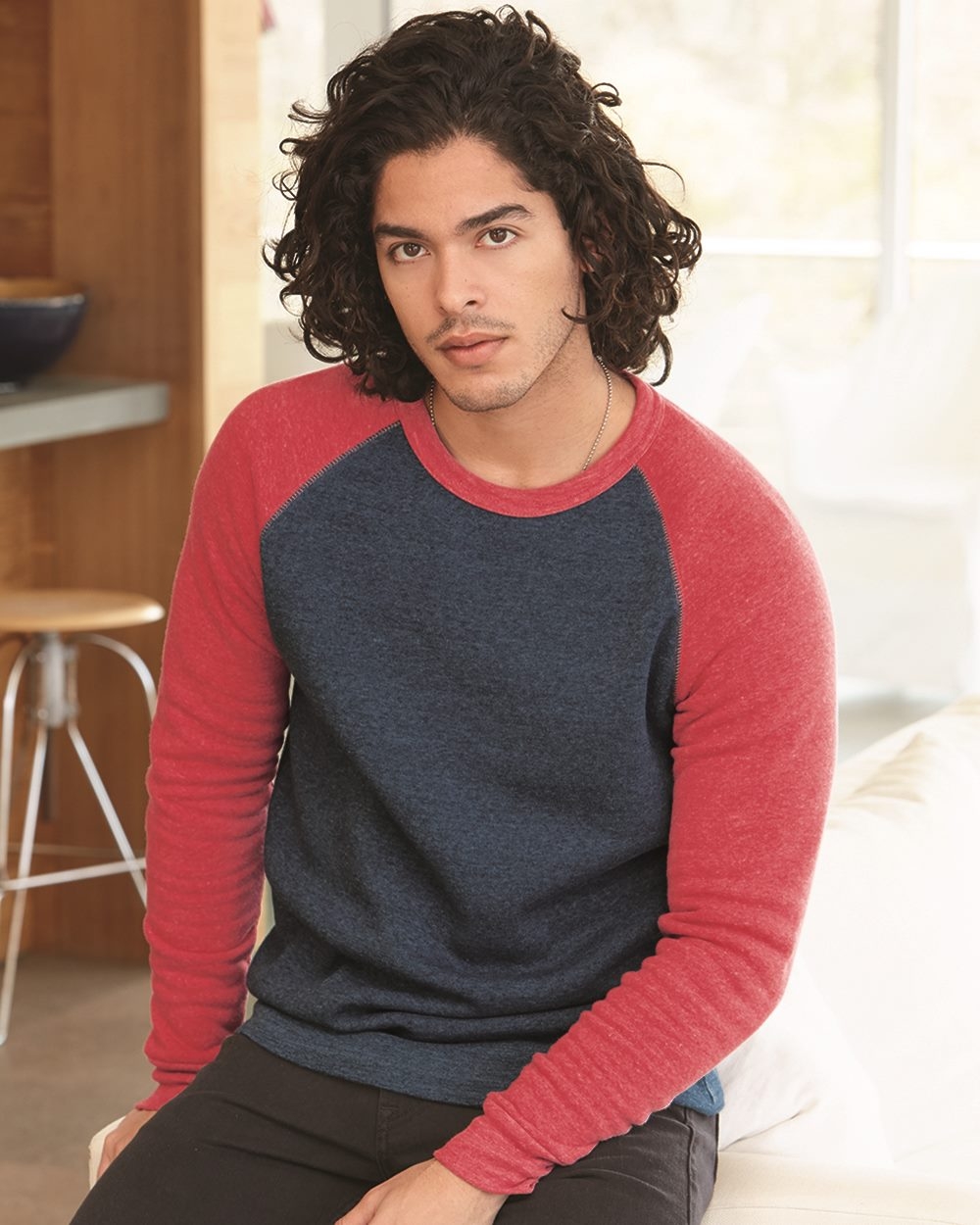 Alternative® Eco Fleece™ Champ Color Blocked Crew Neck Sweatshirt